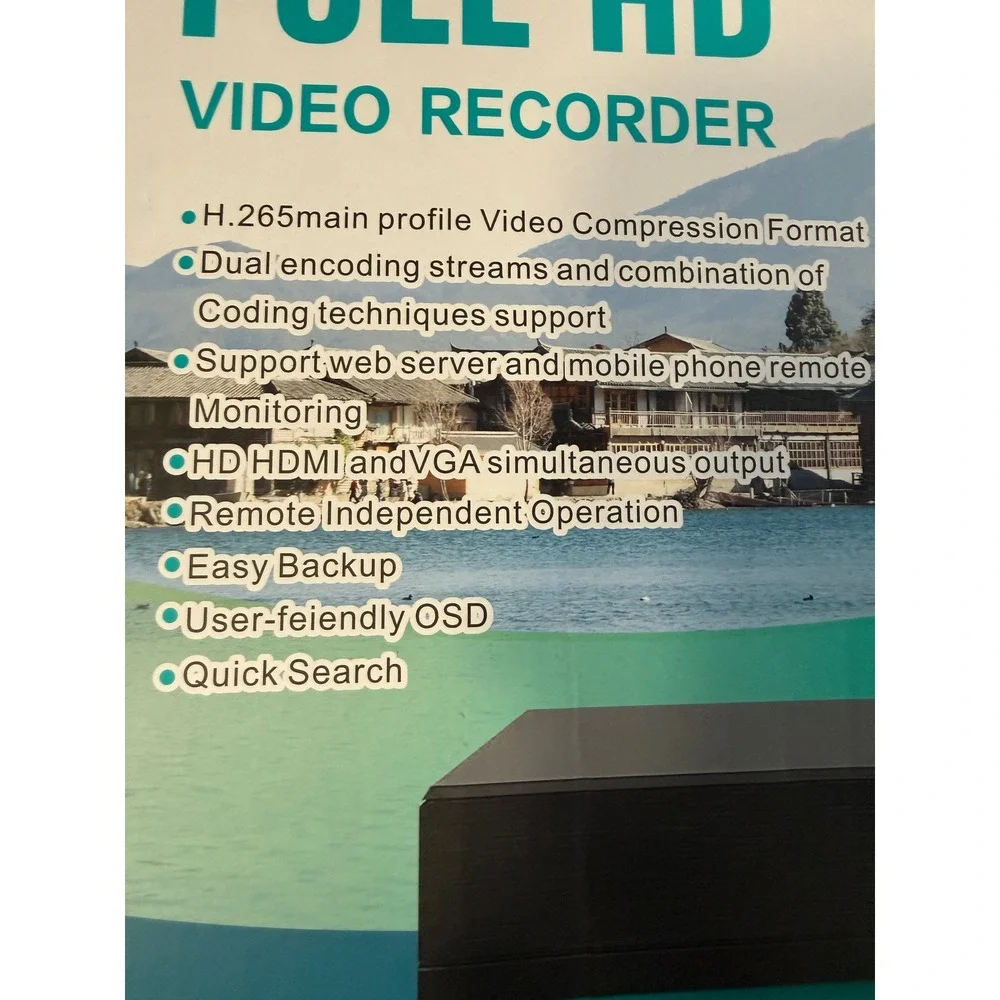 Full HD 4K 1080P Video Recorder H.265 Smart 265 CCTV DVR NVR Security System